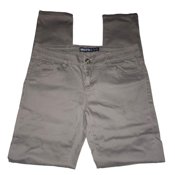 5/25$ ✨ Kaki MotoJeans Skinny - Picture 1 of 3